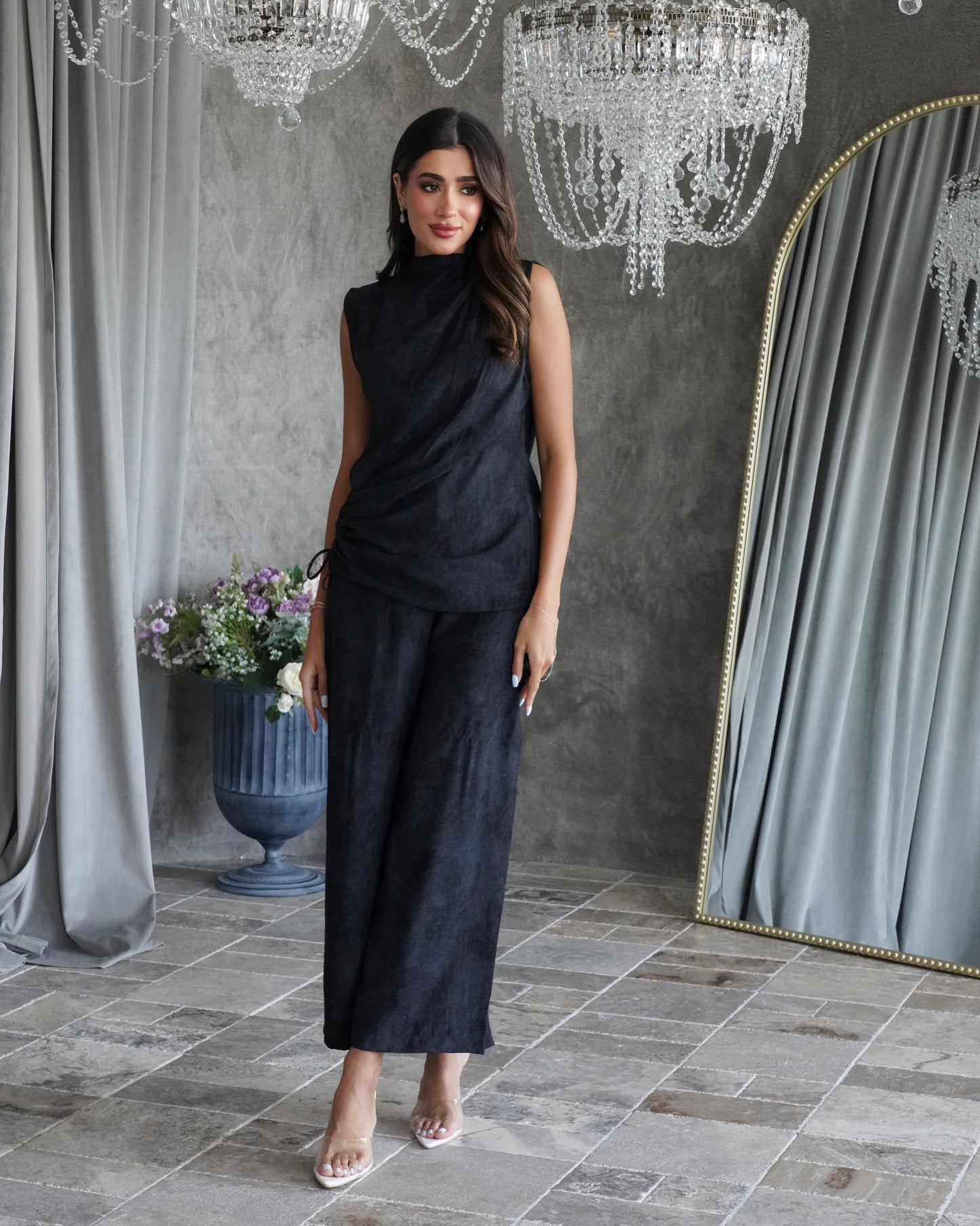 black suit
